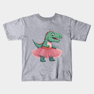 Dinosaurier in Tütü Kids T-Shirt